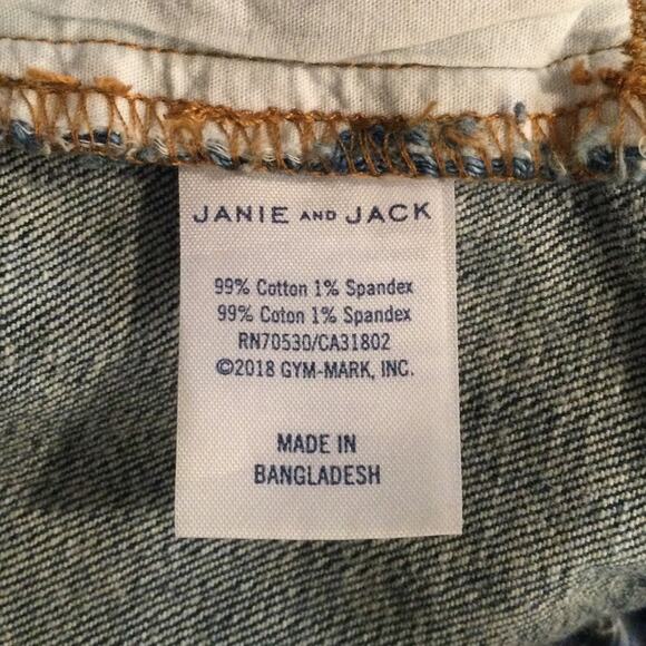 Janie and Jack Denim Trucker Jacket 3 to 4 - Picture 4 of 4